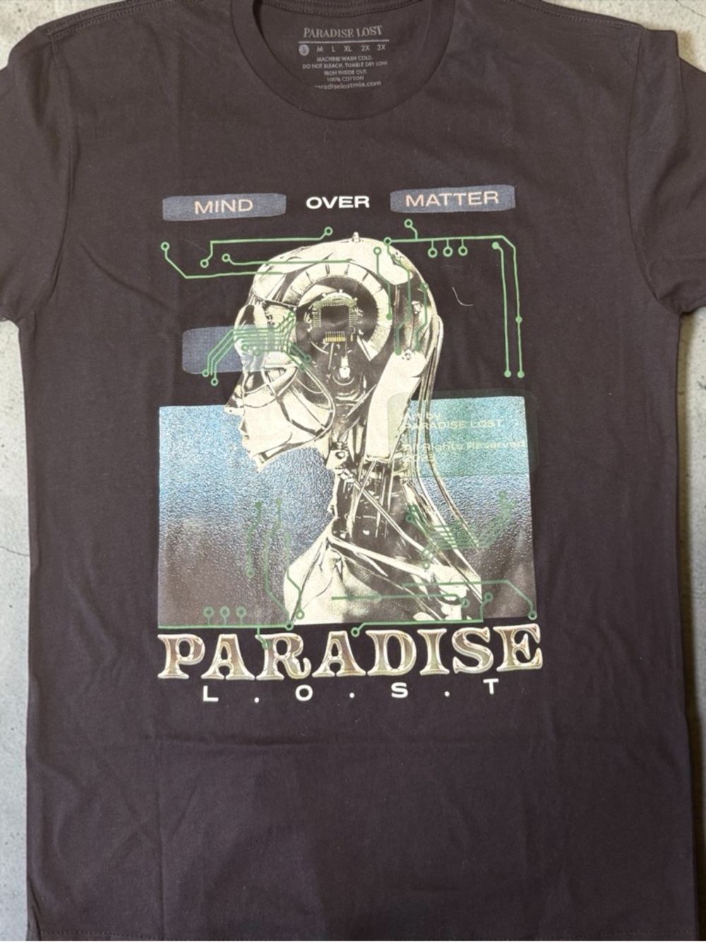 Men's Black Graphic Tee - Mind Over Matter